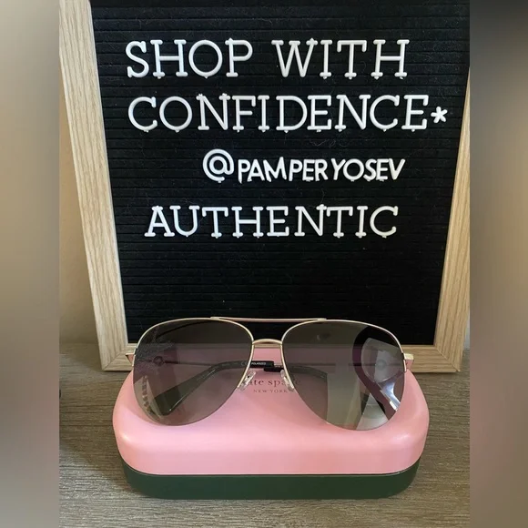 Kate Spade 60MM Maisie Aviator Polarized Sunglasses Kate Spade 60MM Maisie Aviator Polarized Sunglasses main image 3